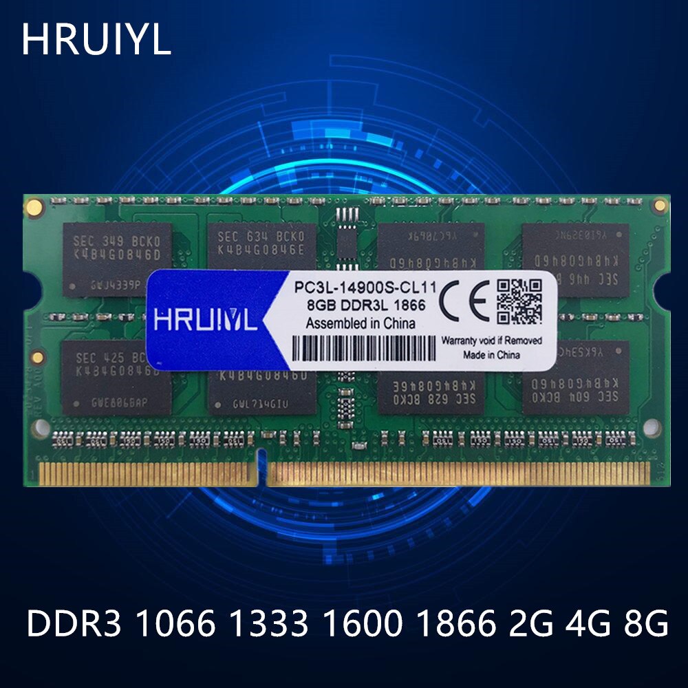 HRUIYL SO-DIMM Ʈ ޸ ƽ, DDR3, 2GB, 4GB..